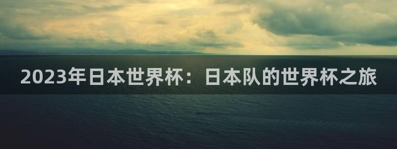 2026年世界杯时间表:2023年日本世界杯:日本队的世界杯之旅